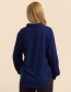 Blouse Amy Flower Waffle Blue
