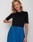 T-shirt Lane Zwart