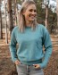 Trui Claudia Merino Wol Pacific Blue