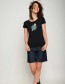 T-shirt Eucalyptus Zwart