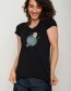 T-shirt Eucalyptus Zwart