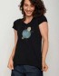 T-shirt Eucalyptus Zwart