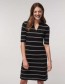 Jurk Streif Ocs Zwart White
