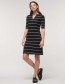 Jurk Streif Ocs Zwart White