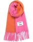 Shawl Gerecyled Dope Mind Pink Oranje