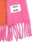 Shawl Gerecyled Dope Mind Pink Oranje detail