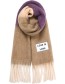 Shawl Gerecyled Love Is Love Beige Purple