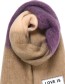 Shawl Gerecyled Love Is Love Beige Purple detail
