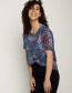 T-shirt Sparkling Leaves Paradise Blue