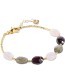Armband Glossy Labrodorite Garnet Rose Quartz