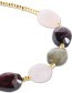 Armband Glossy Labrodorite Garnet Rose Quartz detail