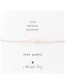 Armband Gemstone Card Rose Quartz Silver