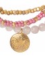 Armband Dazzle Rose Quartz Gold detail