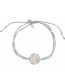 Armband Glitter Blue Lace Agate Silver