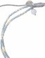 Armband Glitter Blue Lace Agate Silver detail