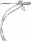 Armband Glitter Blue Lace Agate Silver detail