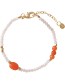 Armband Sweet Rose Quartz Carnelian Gold