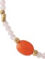 Armband Sweet Rose Quartz Carnelian Gold detail