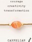 Armband Stop Geweld tegen Vrouwen Orange detail