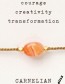 Armband Stop Geweld tegen Vrouwen Orange detail