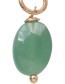 Mix And Match Hanger Aventurijn Edelsteen Gold Plated detail