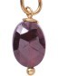 Mix And Match Hanger Granaat Edelsteen Gold Plated detail