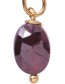 Mix And Match Hanger Granaat Edelsteen Gold Plated detail