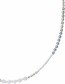 Ketting Golden Blue Lace Agate Silver detail
