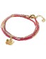Goudkleurige Ketting En Armband Adventurous Rose Quartz detail