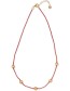 Goudkleurige Ketting Flourish Rose Quartz