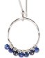 Verzilverde Oorbellen Compassion Lapis Lazuli detail
