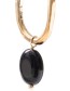 Oorbellen Graceful Black Onyx Gold detail
