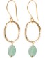 Oorbellen Graceful Aventurine Gold