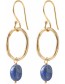 Oorbellen Graceful Lapis Lazuli Gold