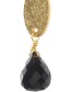 Oorbellen Hopeful Zwart Onyx Gold detail
