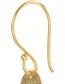 Oorbellen Hopeful Zwart Onyx Gold detail