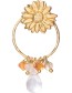 Oorbellen Euphoria Rose Citrine Carnelian Gold detail