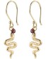 Oorbellen Snake Generous Garnet