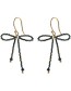 Oorbellen Bow Black Onyx Green