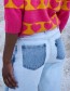 Jeans High Waist Pzgaby Bleached Blue Denim