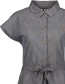 Jurk Maeveak Denim Washed Steel Grey detail