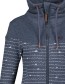 Vest Sweat Valenaak B Marine Melange detail