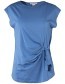 Shirt Anu Met Strik Blauw