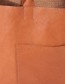 Shopper Eco Leer Papaya detail