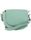 Leren Crosbody Half Rond  Mint
