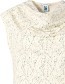 Top Feather Green Watervalhals Sand detail