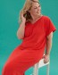 Jurk Badstof  Nunu Poppy Red