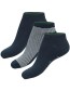 Sokken Sneaker Dani 3&#8209;Pack Mixed Bamboe Navy Stripe