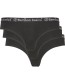 Slip Yara 3&#8209;Pack Zwart