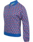 Basseball Jacket Rainbow Jaquard River detail